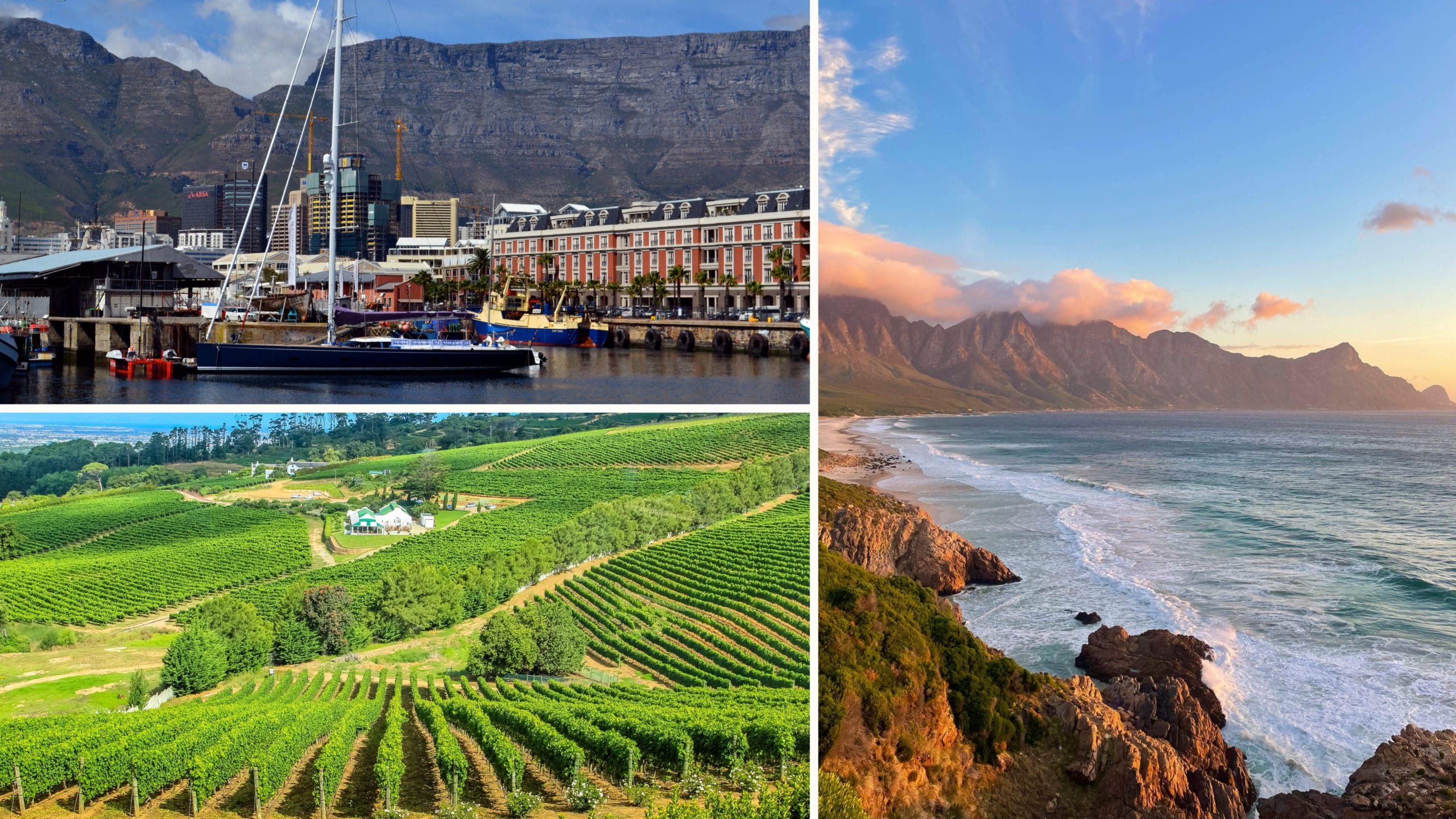 vineyards, V&A Waterfront and Cape Town beaches