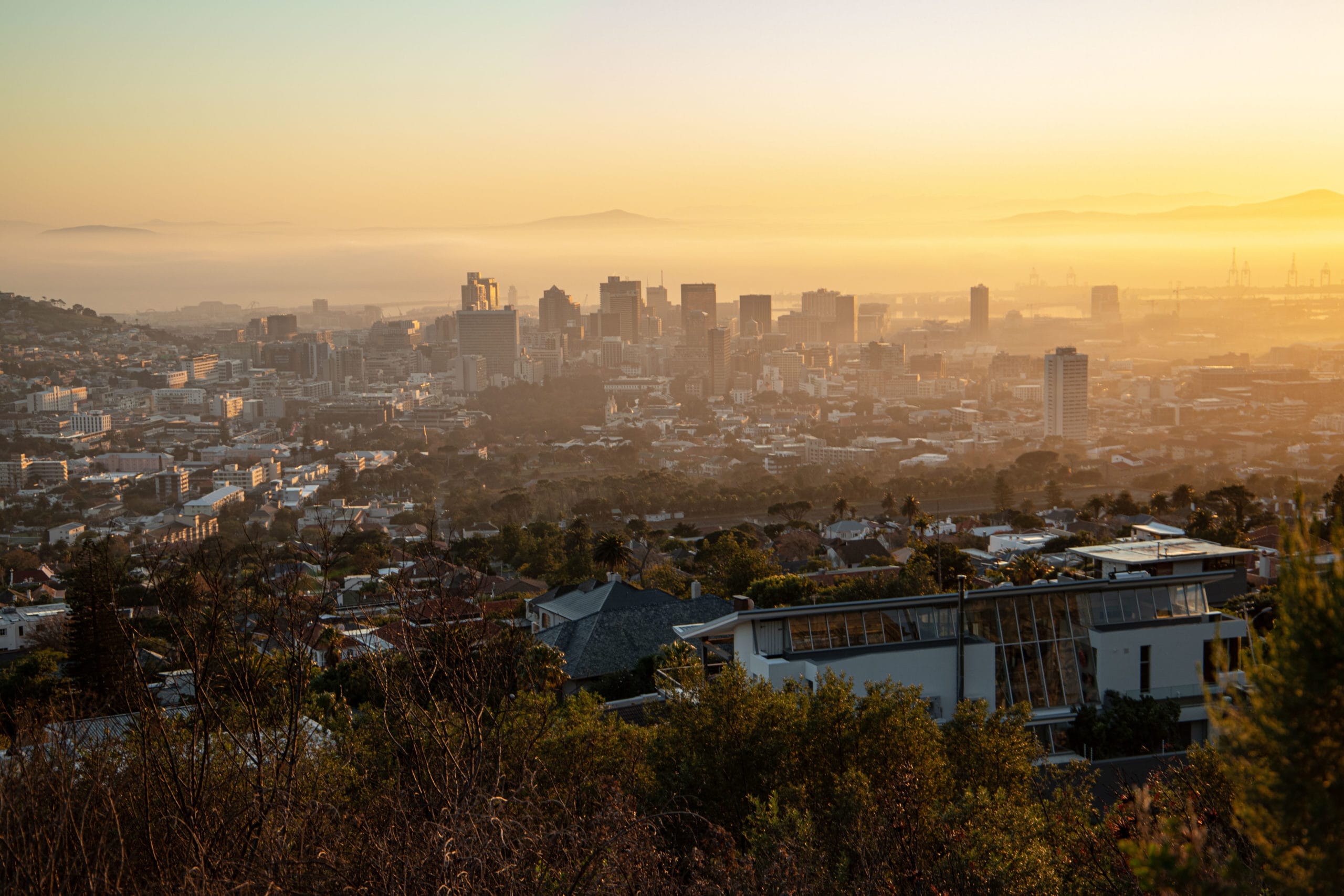 panoramic view of Cape Town